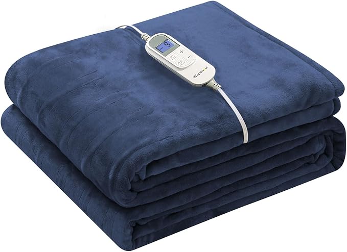 Wapaneus Heated Blanket Electric Blanket 62" x 84" Twin Size by Wapaneus