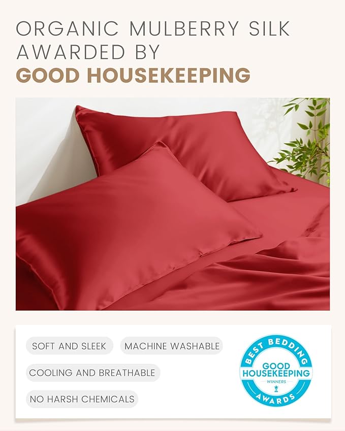 THXSILK 100% Pure Mulberry Silk Pillowcase - Image 6