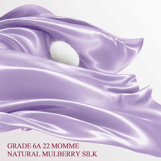 100% Silk Pillow Cases 2 Pack King Size Mulberry Silk Pillowcase Set of 2 - Image 2