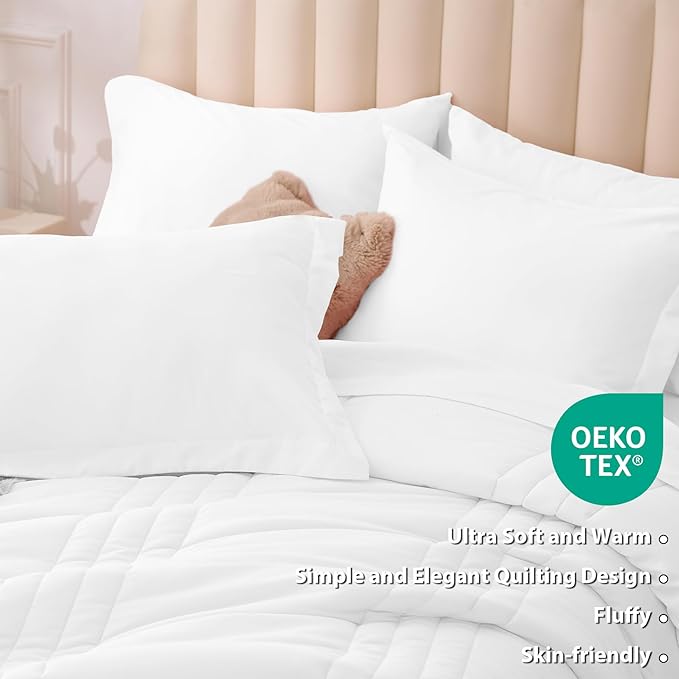 Twin Comforter Set White - Image 4