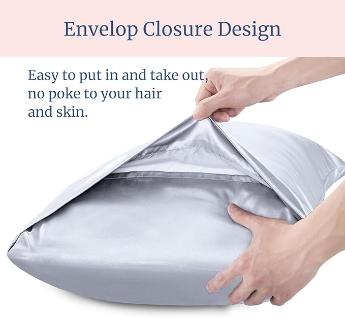 BEDELITE Satin Pillowcase for Hair and Skin, Super Soft Similar to Silk Pillow - Image 6