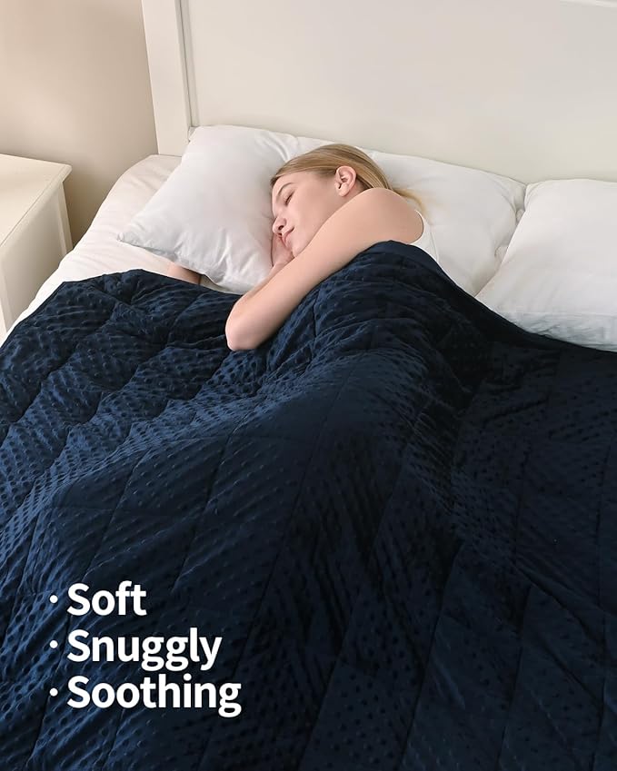 Mr. Sandman Weighted Blanket for Adults Queen, Minky Heavy Blanket for Woman - Image 2