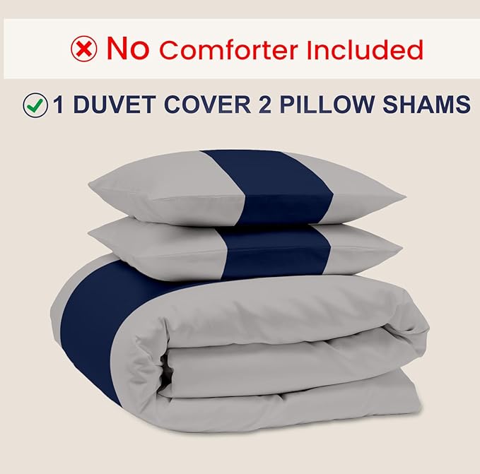 Kotton Culture 3 Pc King Size Duvet Cover Set- 100% Egyptian Cotton 600 Thread - Image 2