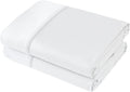 Flat Sheet Only 2 Pack, Queen Size 400 Thread Count 100% Egyptian Cotton Flat by ShunjieHome