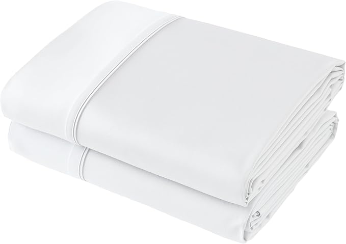 Flat Sheet Only 2 Pack, TwinXL Size 400 Thread Count 100% Egyptian Cotton Flat by ShunjieHome