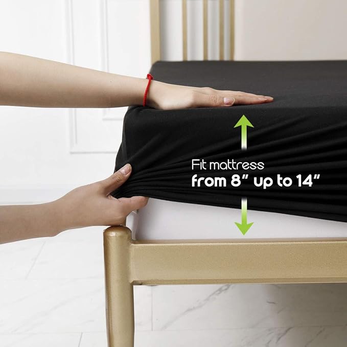 Fitted Sheet- COSMOPLUS King Fitted Sheet Only（No Flat Sheet or Pillow Shams） - Image 3