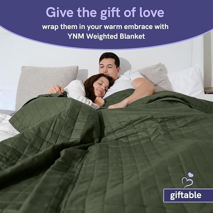 YnM Weighted Blanket, Soothing Cotton, Smallest Compartments - Image 7