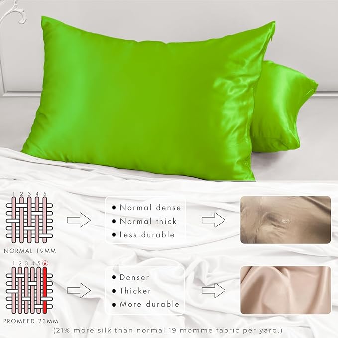 PROMEED Grade 6A+ Silk Toddler Pillow Case 13x18, Both Sides Premium Natural 23 - Image 4