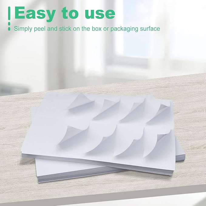10-UP Address Labels for Laser/Inkjet Printers, White, 2 x 4 Inch, (500 Sheets - 5000 Labels)-DeskoryOffice