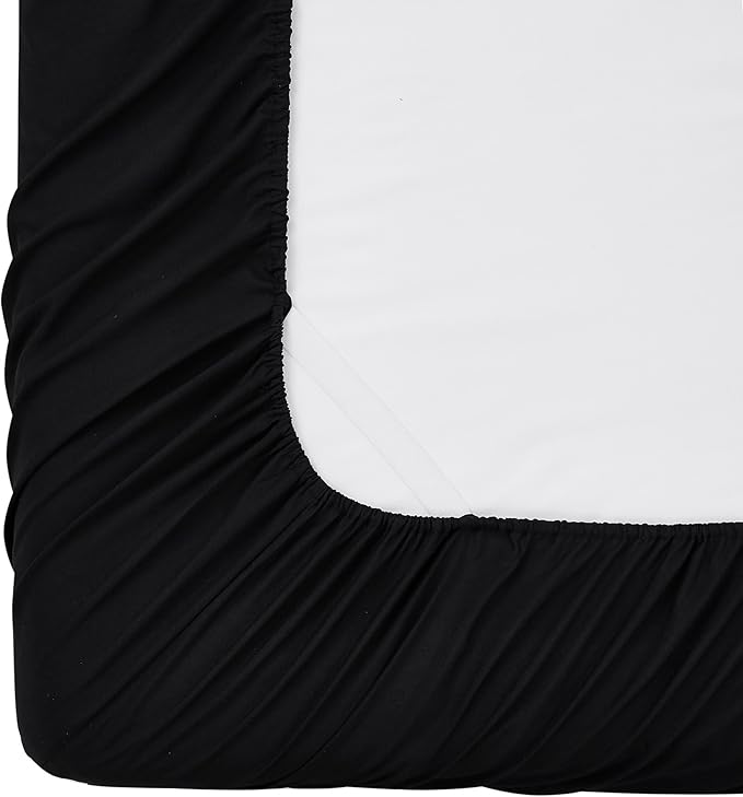 Queen Fitted Sheet Only with Full Elastic & Built in Corner Sheet Straps to - Image 5