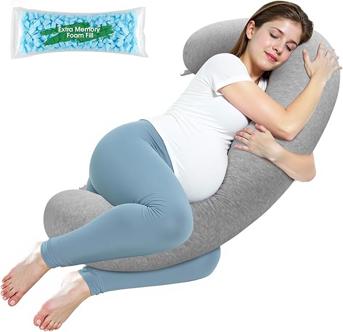 SweetSlubr Pregnancy Pillows for Sleeping, C-Shaped Maternity Pillow for by Unknown