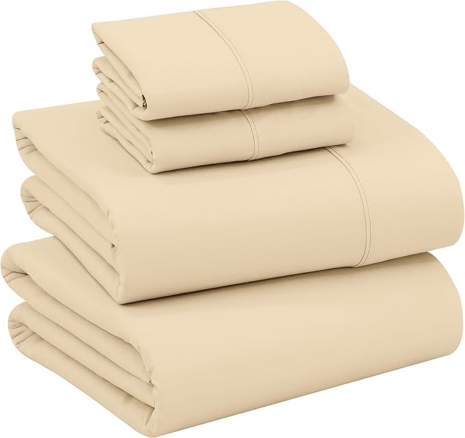 RUVANTI 100% Cotton Sheets – Full Size Percale Bedding, Cooling & Breathable by Ruvanti