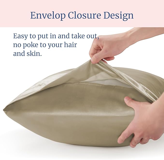 BEDELITE Satin Pillowcase for Hair and Skin, Super Soft Similar to Silk Pillow - Image 6