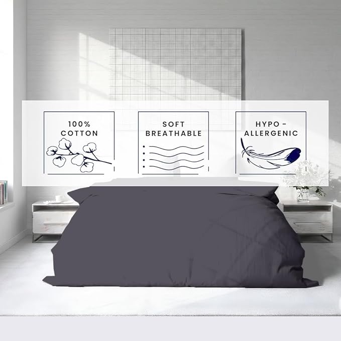Kotton Culture 1 Pc Twin XL/Twin Duvet Cover Only-100% Egyptian Cotton 600 - Image 5
