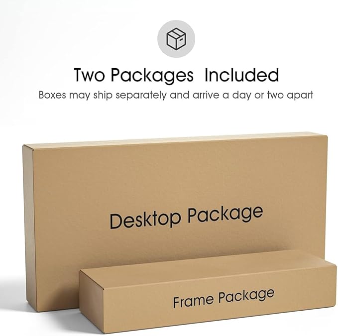 FEZIBO One-Piece Standing Desk Adjustable Height Stand up Home Office Desk, 48x24 Inch Electric Standing Computer Desk, with 4 Memory Presets, Fixable casters, White-DeskoryOffice