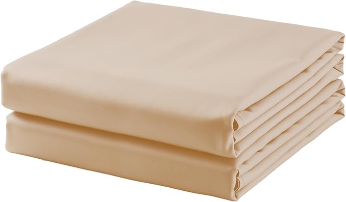 2-Pack Cotton Cal King Flat Sheet Only, 600 Thread Count 100% Egyptian Cotton by ZaizaiHome