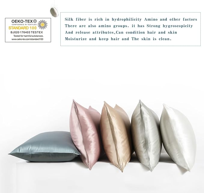 DISANGNI Silk Indulgence Set: Premium 22 Momme Mulberry Silk Pillowcase & Eye - Image 6