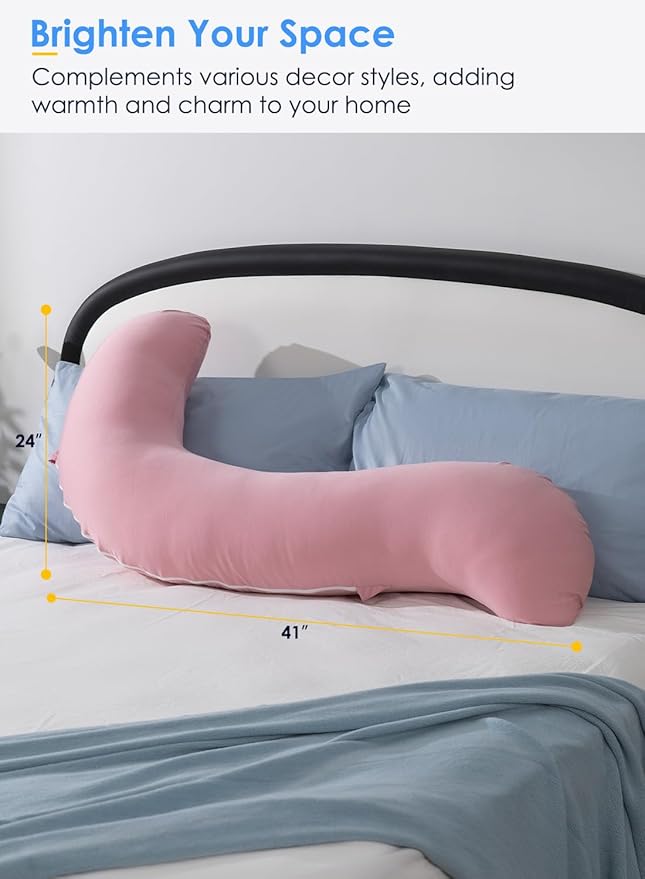 QUEEN ROSE Cooling Body Pillow, Full Body Support Pillow - Image 8