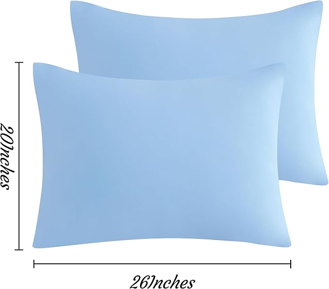 NTBAY Standard Pillow Cases Set of 2, 2 Pack Brushed Microfiber 20x26 Pillow - Image 6