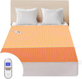 Bwarm Premium Multi-Zone Electric Heated Mattress Pad Twin Size, 9 Heat Settings by Bwarm