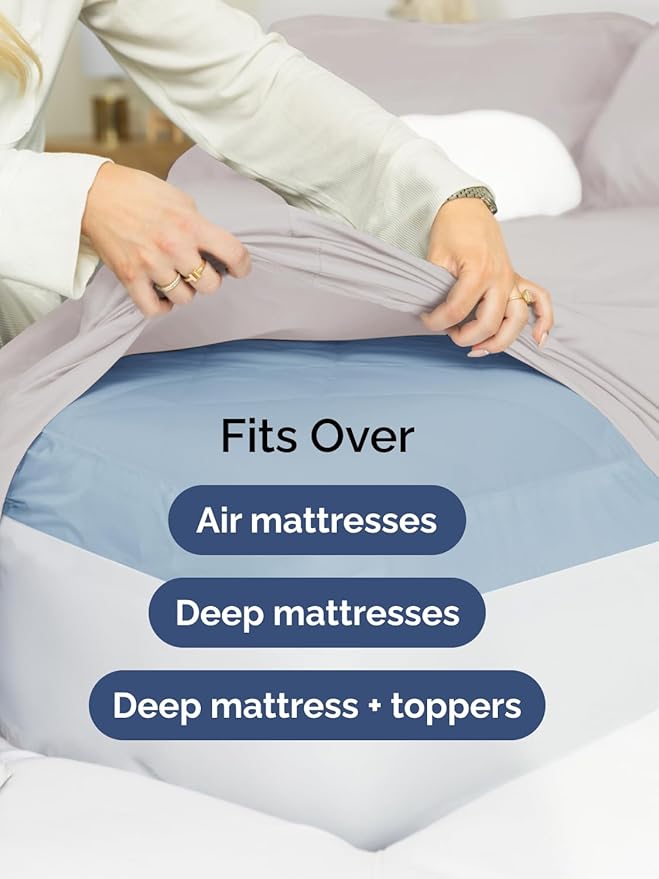 Extra Deep Full Fitted Sheet - Image 6