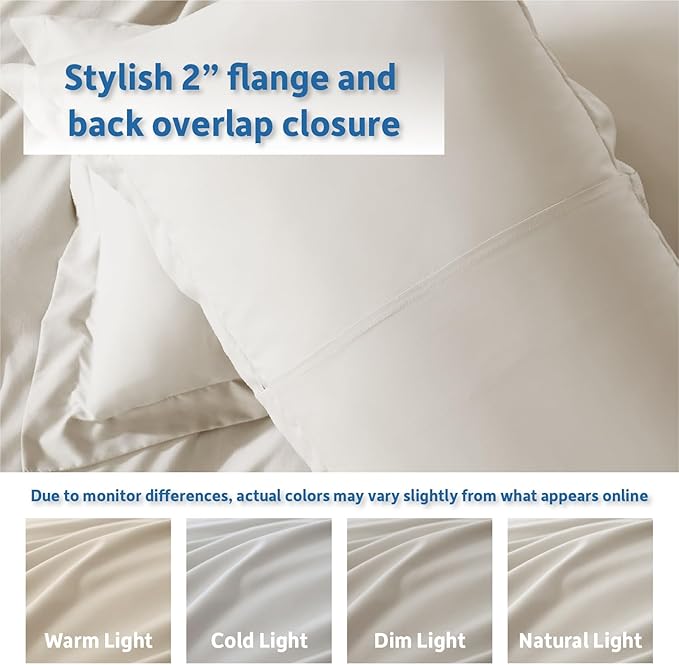 Nestl Off White Duvet Cover Queen Size - Image 8
