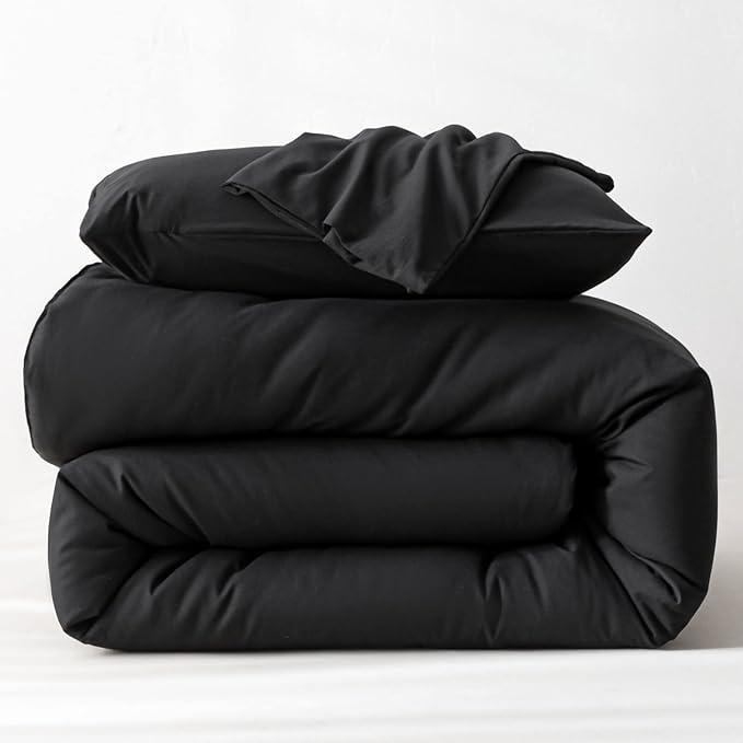 ROSGONIA King Size Comforter Set Black, All Season Bedding Lightweight - Image 7