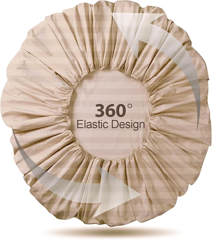 100% Egyptian Cotton Fitted Sheet Queen Size, 600 Thread Count, Single Fitted - Image 7