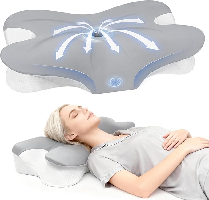 Cervical Neck Pillow for Neck Pain Relief and Sleeping, Ergonomic Contour Neck by BNXIANG