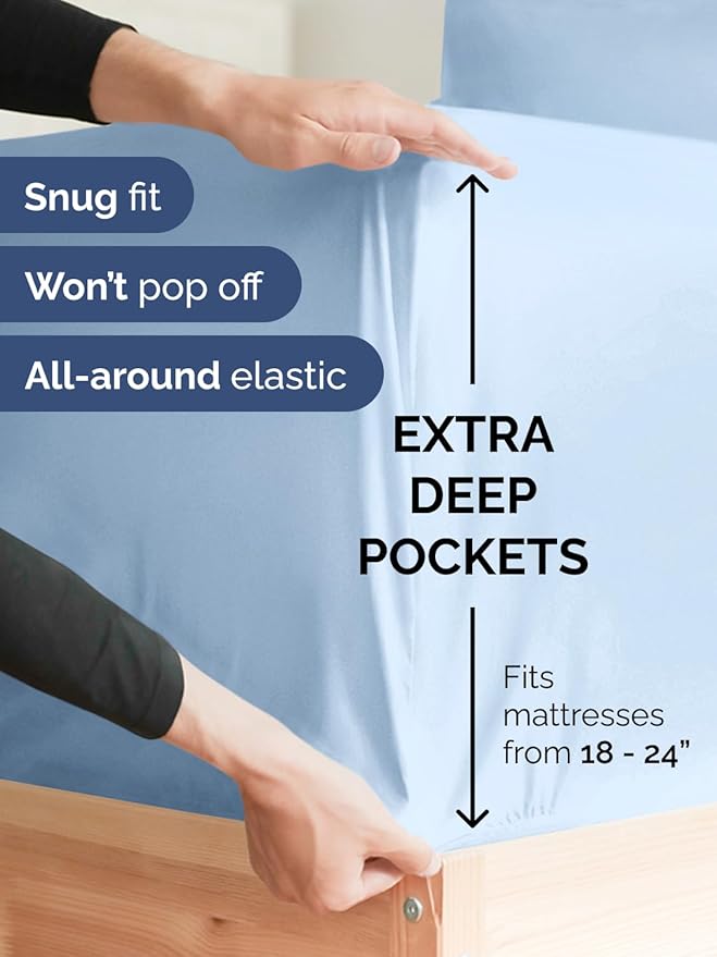 Extra Deep King Fitted Sheet - Image 2