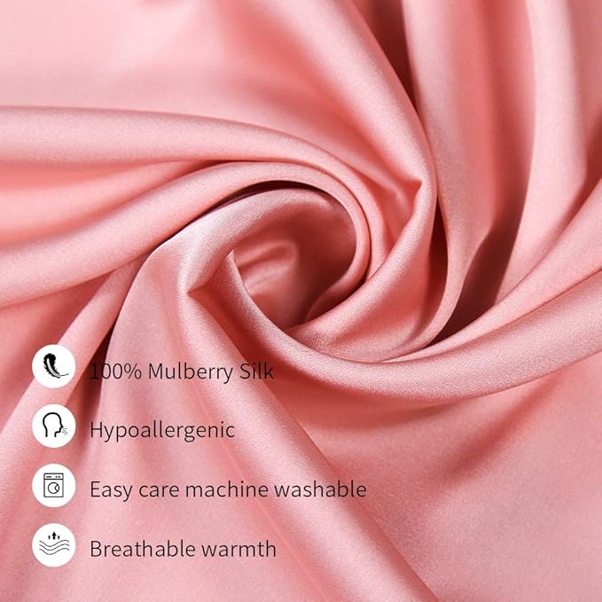 Jocoku 100% Mulberry Silk Pillowcases Set of 2 - Image 3