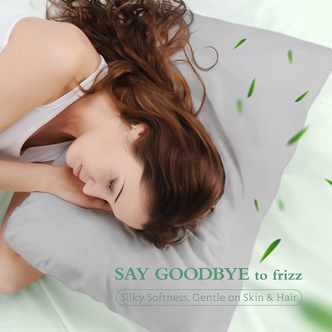Cooling Pillowcases King Size Set of 2, Viscose Derived from Bamboo - Image 5