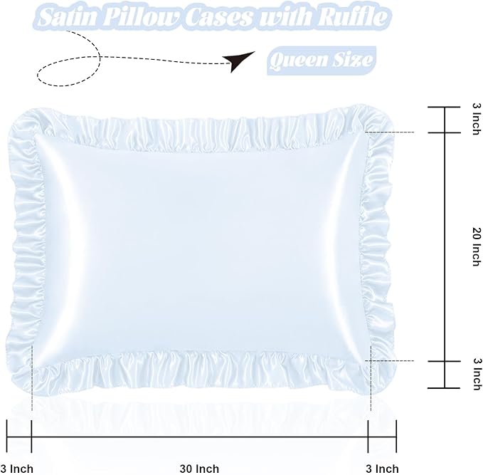 Homiest Ruffle Satin Pillowcase - Image 3