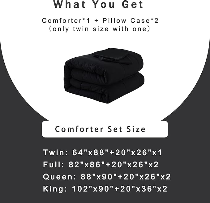 DOWNCOOL California King Comforter Set -All Season Bedding Comforters Sets - Image 6
