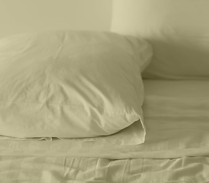 RUVANTI 100% Cotton Sheets – Twin XL Size Percale Bedding, Cooling & Breathable - Image 9