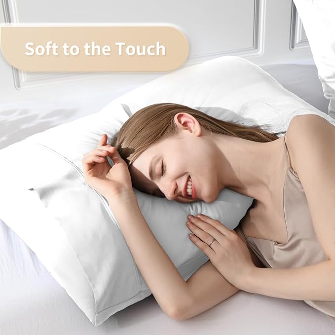 King Pillowcases, Cooling Viscose from Bamboo Pillow Covers - Image 3