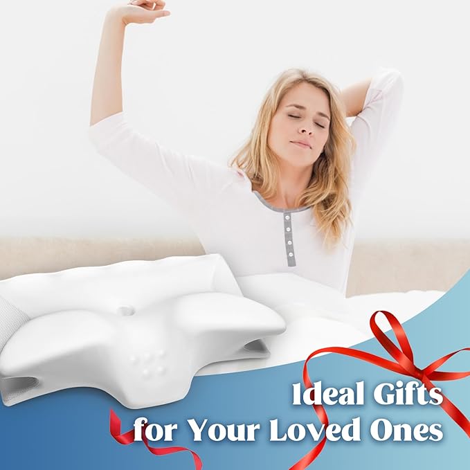 Cervical Pillow for Neck Pain Relief, Cooling Contour Memory Foam Pillows - Image 7