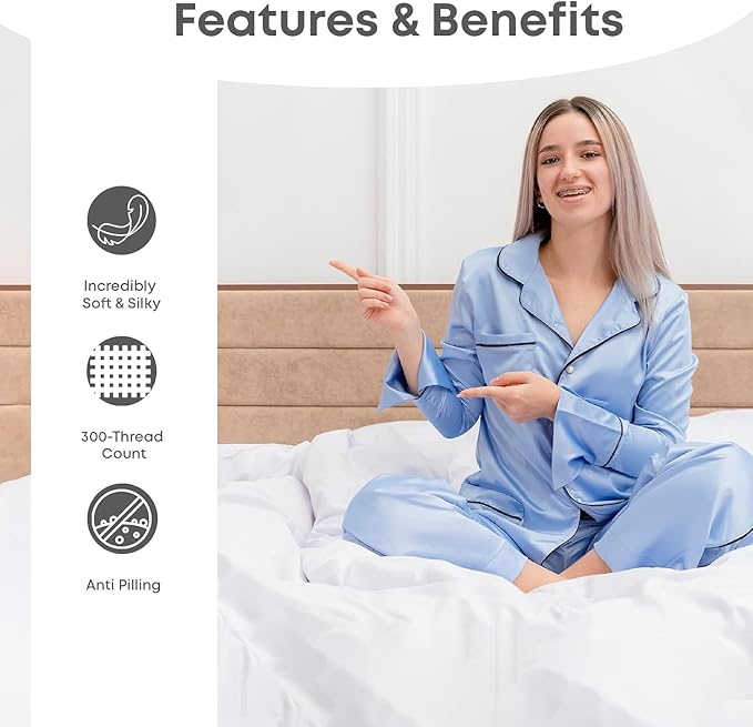 LINENWALAS Rayon Derived from Bamboo Standard Pillowcases - Image 9