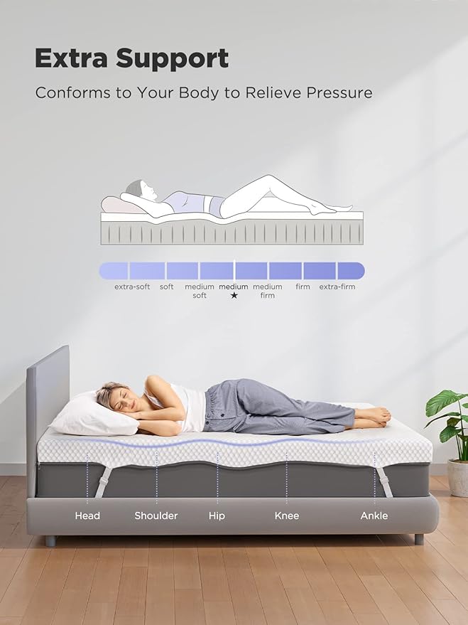 PERLECARE 3 Inch Mattress Topper Full XL - Image 6