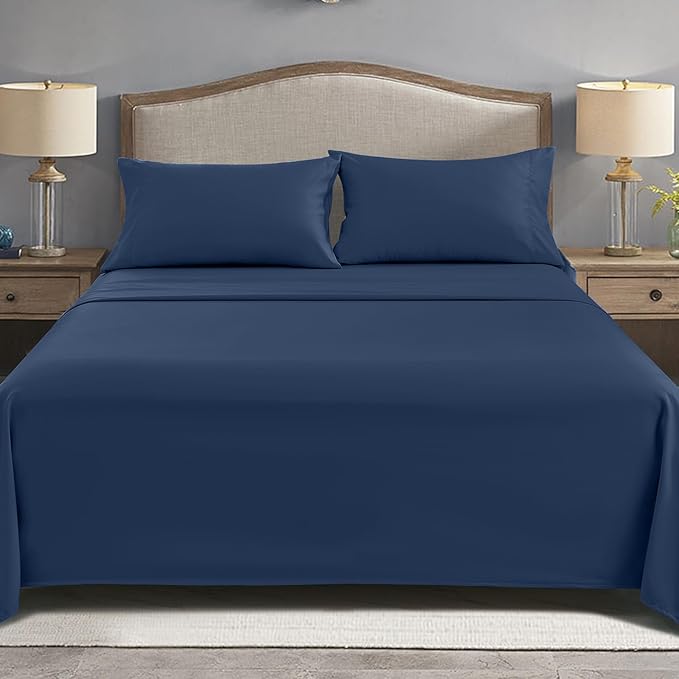 FreshCulture Twin Flat Sheets Only, Soft Microfiber Bedding Sheets - Image 7