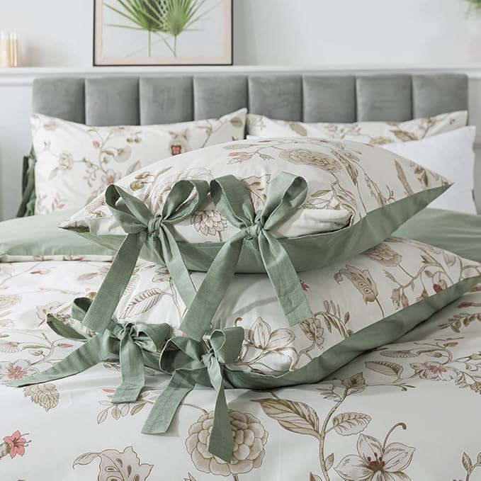 FADFAY Twin XL Duvet Cover Set Floral Bedding Set 100% Cotton College Bedding - Image 9