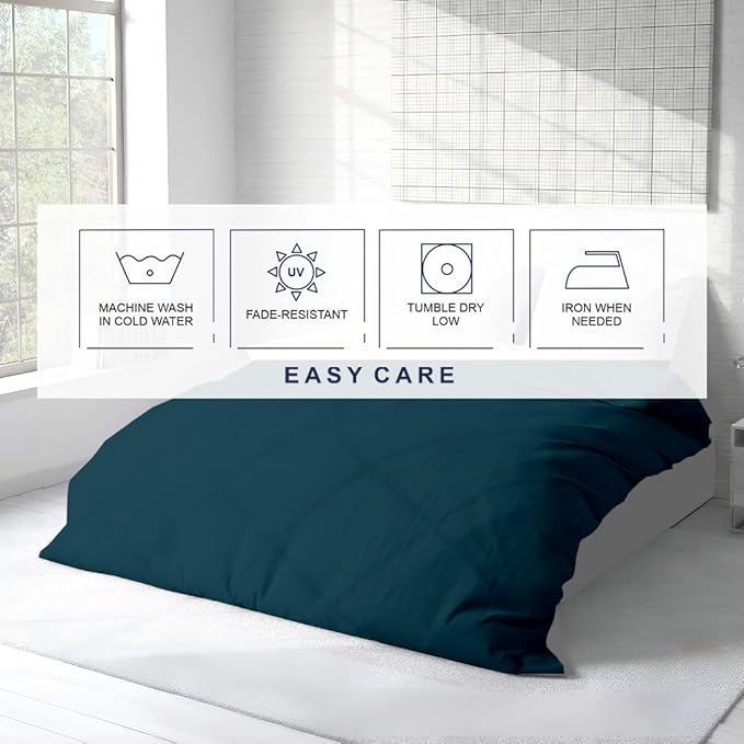 Kotton Culture 3 Pc 120" x 98" Duvet Cover Set Oversized King 100% Egyptian - Image 7