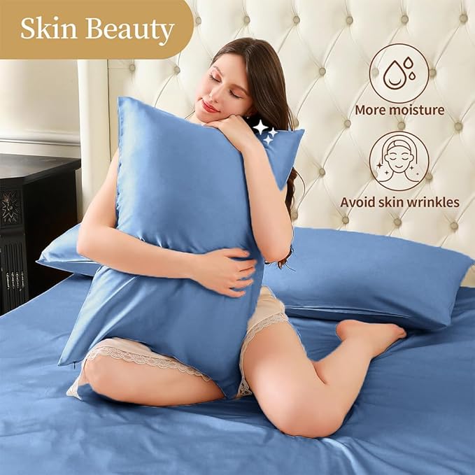 Mulberry Silk Pillowcase for Hair and Skin Standard Size 20"X 26" - Image 4