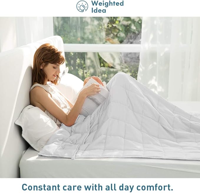 Weighted Idea Weighted Blanket for Adults Cooling Breathable Heavy Blanket - Image 3