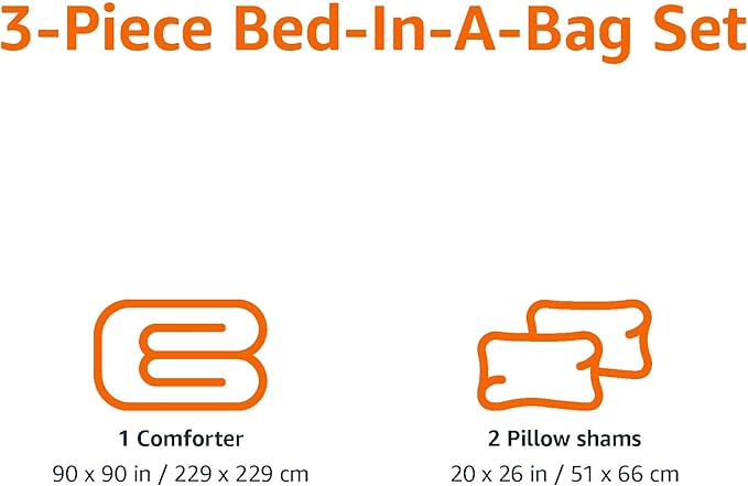 Amazon Basics 3-Piece Soft, All-Season Microfiber Kid's Comforter and Pillow - Image 3