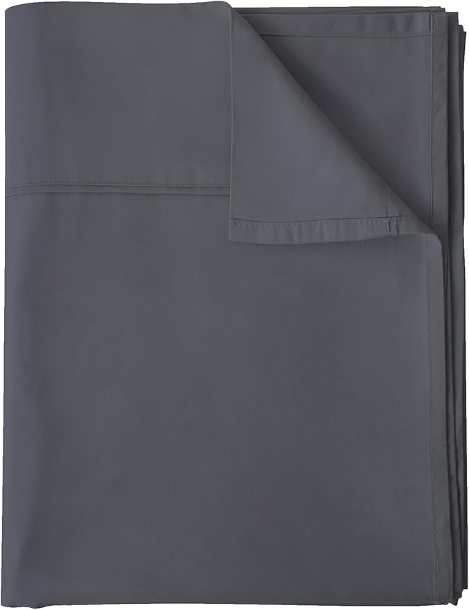 Flat Sheet Only Twin Size, 400 TC 100% Egyptian Cotton Flat Sheet by ShunjieHome