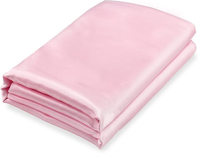 Homiest Blush Pink Satin King Top Sheet and Flat Sheet by Homiest