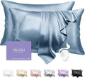 100% Silk Pillow Cases 2 Pack King Size Mulberry Silk Pillowcase Set of 2 by WLOSJ