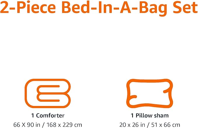 Amazon Basics 2-Piece Soft Microfiber Kids' Comforter and Pillow Sham Set - Image 3
