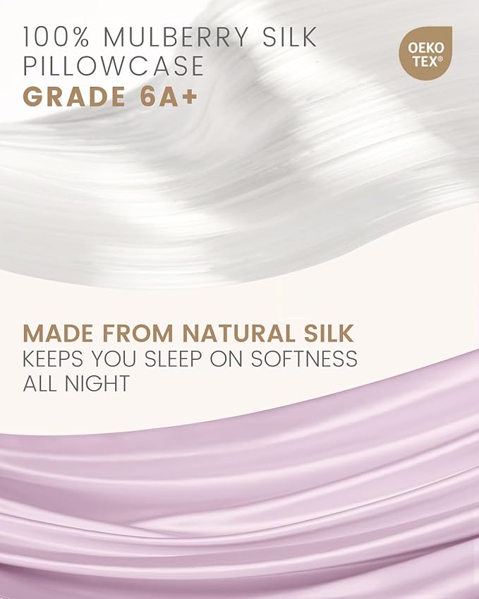 THXSILK Set of 2 Silk Pillowcase - Image 2